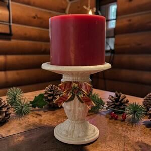 Fitz and Floyd Classics Aegean Christmas Collection Pedestal Centerpiece EUC